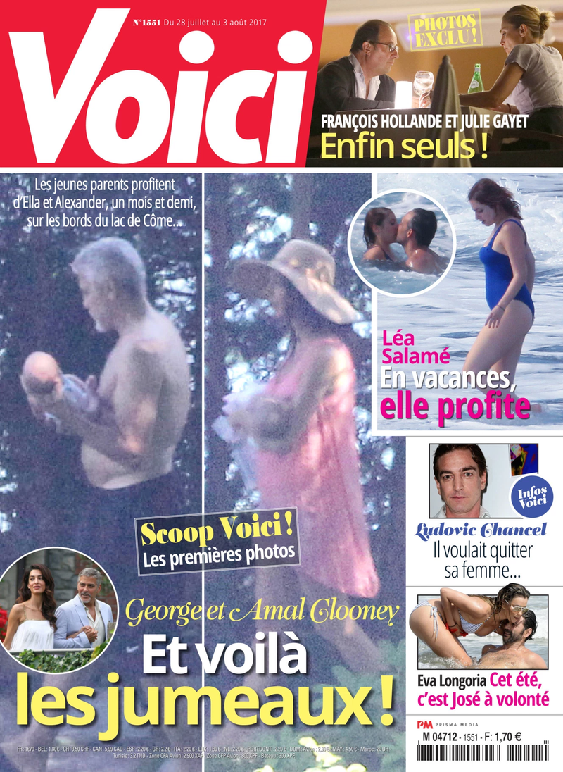 Illustration for article titled Et VoilĂ , the First Blurry Photos of George and Amal's Twins Are Here